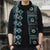 Fiji Masi Tapa Pattern Blue Sleeveless Puffer Jacket - Polynesian Pride