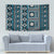 Fiji Masi Tapa Pattern Blue Tapestry - Polynesian Pride