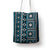 Fiji Masi Tapa Pattern Blue Tote Bag - Polynesian Pride