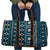 Fiji Masi Tapa Pattern Blue Travel Bag - Polynesian Pride