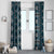 Fiji Masi Tapa Pattern Blue Window Curtain - Polynesian Pride