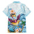 Hawaii Flamingo Family Matching Summer Maxi Dress and Hawaiian Shirt Plumeria Tropical Beach