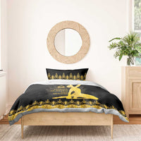 Haiti Neg Marron Gold Bedding Set Lespwa pa anyen san aksyon