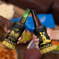 Haiti Neg Marron Gold 4 in 1 Can Cooler Tumbler Lespwa pa anyen san aksyon