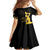 Haiti Neg Marron Gold Family Matching Long Sleeve Bodycon Dress and Hawaiian Shirt Lespwa pa anyen san aksyon