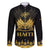 Haiti Neg Marron Gold Family Matching Long Sleeve Bodycon Dress and Hawaiian Shirt Lespwa pa anyen san aksyon