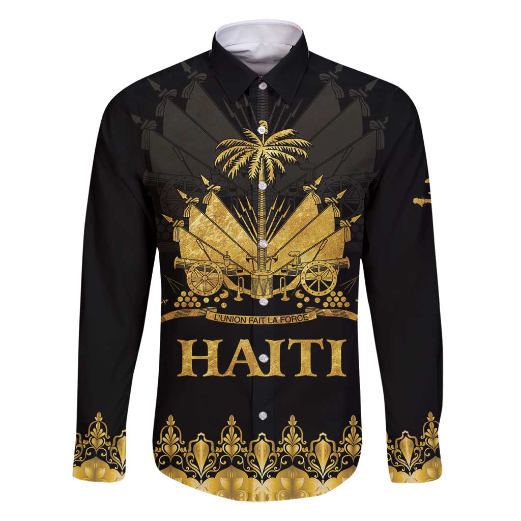 Haiti Neg Marron Gold Family Matching Mermaid Dress and Hawaiian Shirt Lespwa pa anyen san aksyon