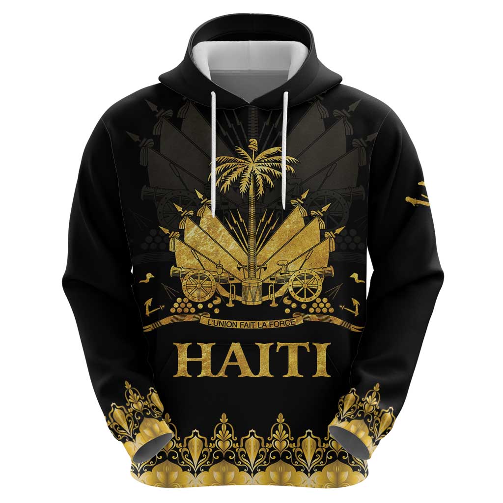 Haiti Neg Marron Gold Hoodie Lespwa pa anyen san aksyon