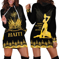 Haiti Neg Marron Gold Hoodie Dress Lespwa pa anyen san aksyon