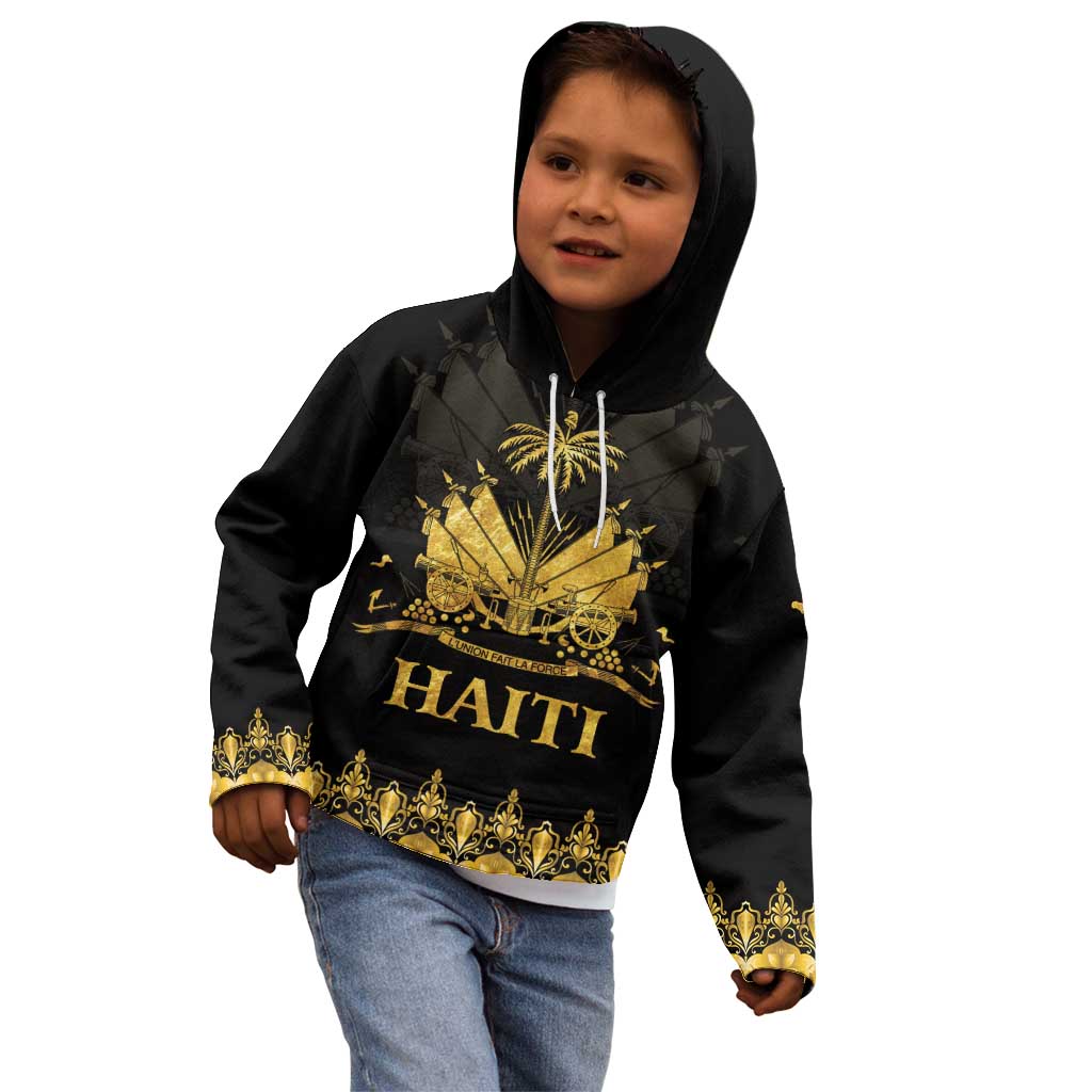 Haiti Neg Marron Gold Kid Hoodie Lespwa pa anyen san aksyon