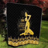 Haiti Neg Marron Gold Quilt Lespwa pa anyen san aksyon