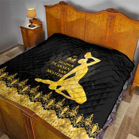 Haiti Neg Marron Gold Quilt Lespwa pa anyen san aksyon