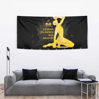 Haiti Neg Marron Gold Tapestry Lespwa pa anyen san aksyon