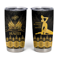 Haiti Neg Marron Gold Tumbler Cup Lespwa pa anyen san aksyon
