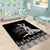 Haiti Neg Marron Silver Area Rug Hope is Nothing Without Action