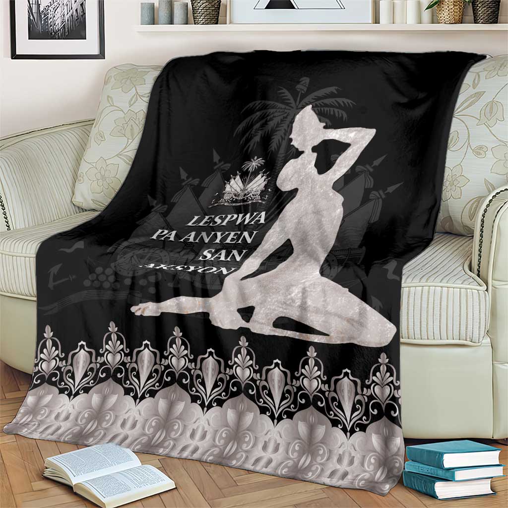 Haiti Neg Marron Silver Blanket Hope is Nothing Without Action