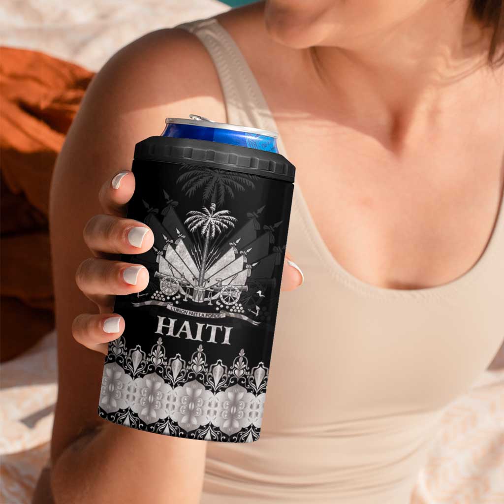 Haiti Neg Marron Silver 4 in 1 Can Cooler Tumbler Hope is Nothing Without Action