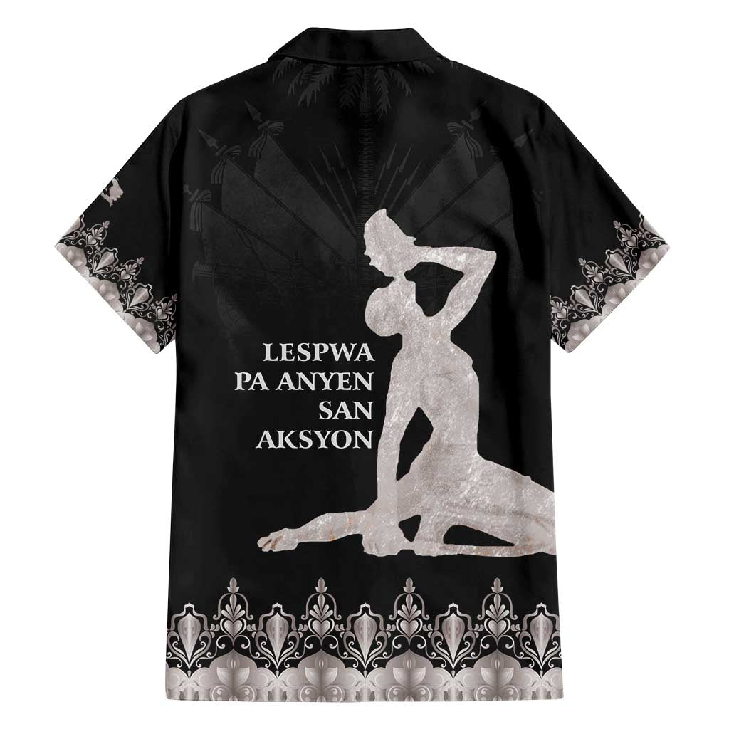 Haiti Neg Marron Silver Family Matching Tank Maxi Dress and Hawaiian Shirt Hope is Nothing Without Action