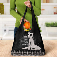 Haiti Neg Marron Silver Grocery Bag Hope is Nothing Without Action