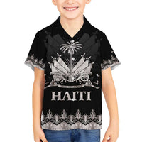Haiti Neg Marron Silver Kid Hawaiian Shirt Hope is Nothing Without Action