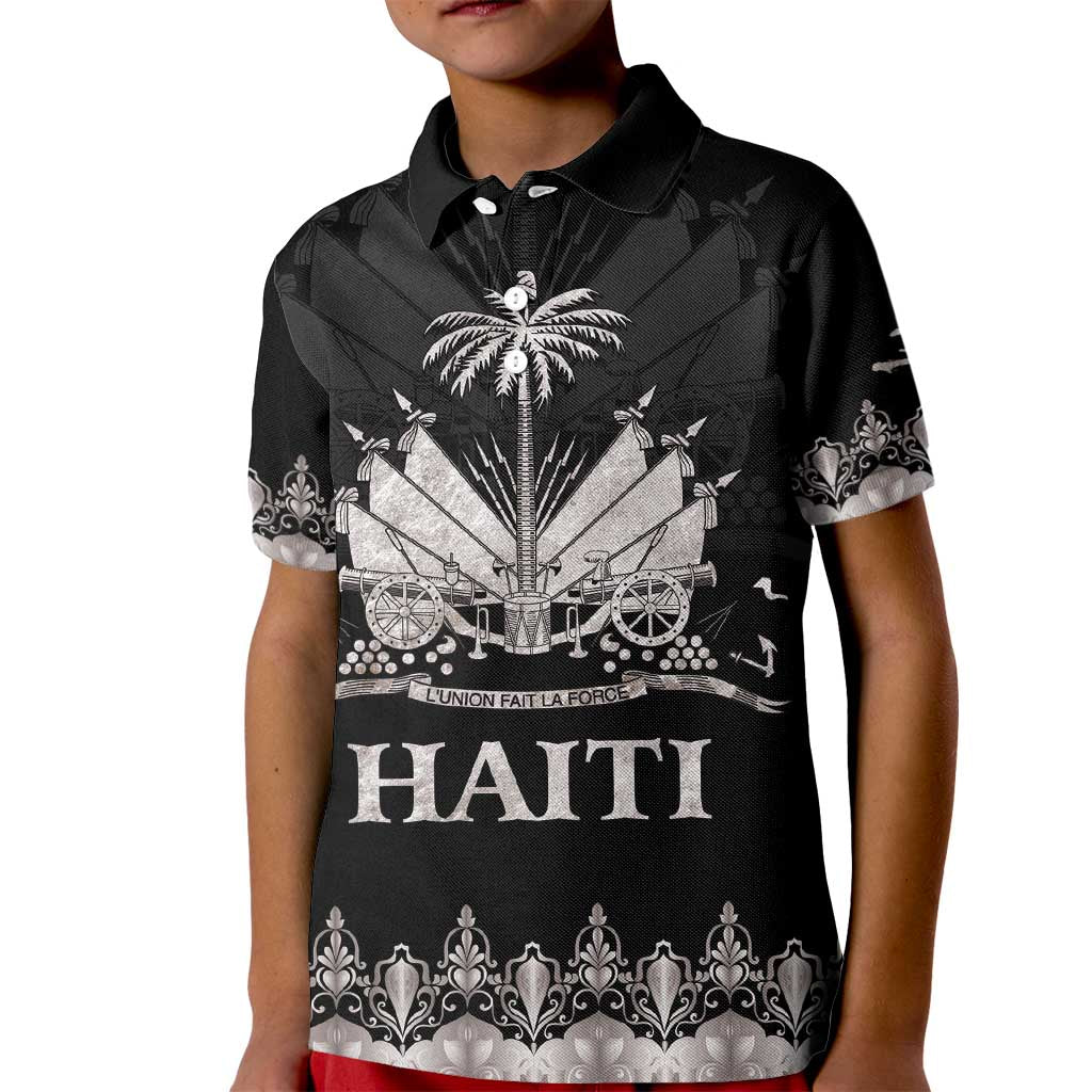 Haiti Neg Marron Silver Kid Polo Shirt Hope is Nothing Without Action LT01 Kid Silver - Polynesian Pride