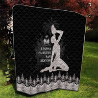 Haiti Neg Marron Silver Quilt Hope is Nothing Without Action