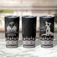 Haiti Neg Marron Silver Tumbler Cup Hope is Nothing Without Action