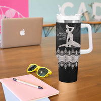 Haiti Neg Marron Silver Tumbler With Handle Hope is Nothing Without Action