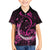 Personalised Survivor Melody Pink Family Matching Summer Maxi Dress and Hawaiian Shirt Breast Cancer Polynesian Pattern