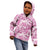 Pink Ribbon Hibiscus Tropical Pattern Kid Hoodie Breast Cancer