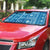 Fiji Masi All Blue Auto Sun Shade Tapa Pattern - Polynesian Pride