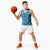 Fiji Masi All Blue Basketball Jersey Tapa Pattern - Polynesian Pride
