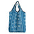 Fiji Masi All Blue Grocery Bag Tapa Pattern - Polynesian Pride