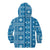Fiji Masi All Blue Kid Hoodie Tapa Pattern - Polynesian Pride