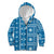 Fiji Masi All Blue Kid Hoodie Tapa Pattern - Polynesian Pride