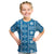 Fiji Masi All Blue Kid T Shirt Tapa Pattern - Polynesian Pride