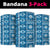 Fiji Masi All Blue Neck Gaiter Tapa Pattern - Polynesian Pride