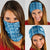 Fiji Masi All Blue Neck Gaiter Tapa Pattern - Polynesian Pride