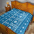 Fiji Masi All Blue Quilt Tapa Pattern - Polynesian Pride