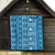 Fiji Masi All Blue Quilt Tapa Pattern - Polynesian Pride