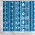Fiji Masi All Blue Shower Curtain Tapa Pattern - Polynesian Pride
