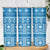 Fiji Masi All Blue Skinny Tumbler Tapa Pattern - Polynesian Pride