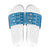 Fiji Masi All Blue Slide Sandals Tapa Pattern - Polynesian Pride