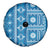 Fiji Masi All Blue Spare Tire Cover Tapa Pattern - Polynesian Pride