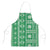 Fiji Masi All Green Apron Tapa Pattern - Polynesian Pride