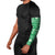 Fiji Masi All Green Arm Sleeves Tapa Pattern - Polynesian Pride