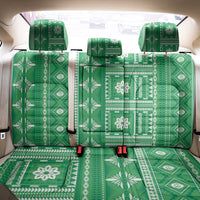 Fiji Masi All Green Back Car Seat Cover Tapa Pattern - Polynesian Pride