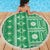 Fiji Masi All Green Beach Blanket Tapa Pattern - Polynesian Pride