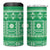 Fiji Masi All Green 4 in 1 Can Cooler Tumbler Tapa Pattern - Polynesian Pride