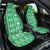 Fiji Masi All Green Car Seat Cover Tapa Pattern - Polynesian Pride